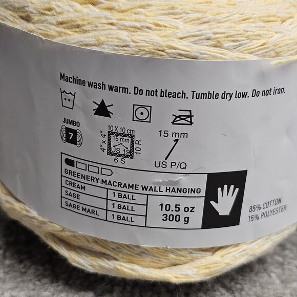 Loops & Threads Macrame Colors Yarn Bundle Of Two Different Colors 10.5oz Each - Picture 6 of 10